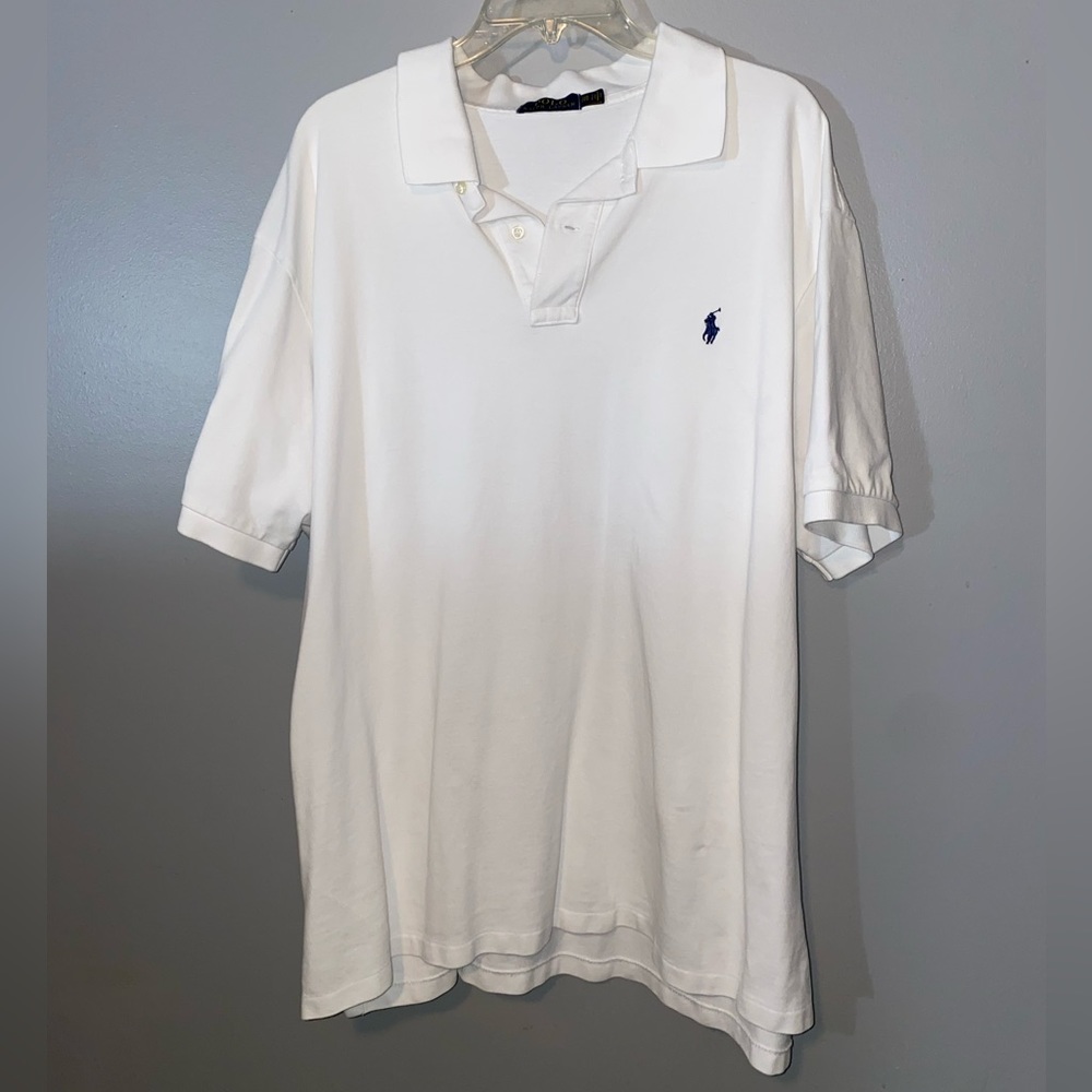 White Polo Collared Shirt